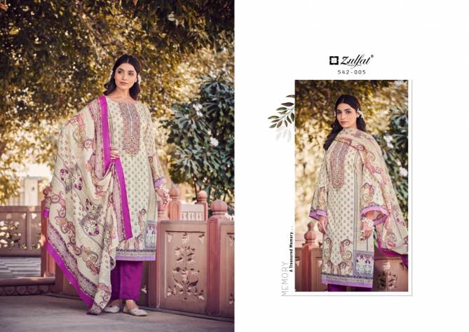 Jannat By Zulfat Embroidery Designer Printed Cotton Dress Material Suppliers In Mumbai
